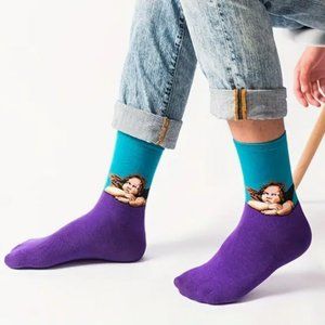 Raphael Sistine Madonna Cherub Trouser Socks
